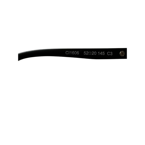 Cadillac CI1606 Black Silver TM GM Rectangle Full Rim Eyeglasses Frame - Picture 6 of 8